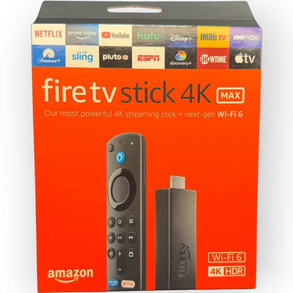 Amazon Fire TV Stick 4K Max Streaming Media Player Wi-Fi 6 Alexa Voice Remote